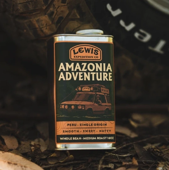 Peru single origin coffee tin